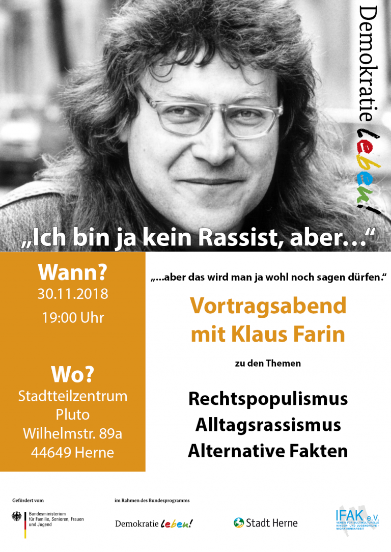 IFAK e.V. „Ich bin ja kein Rassist, aber…“ IFAK e.V. „Ich bin ja kein Rassist, aber…“